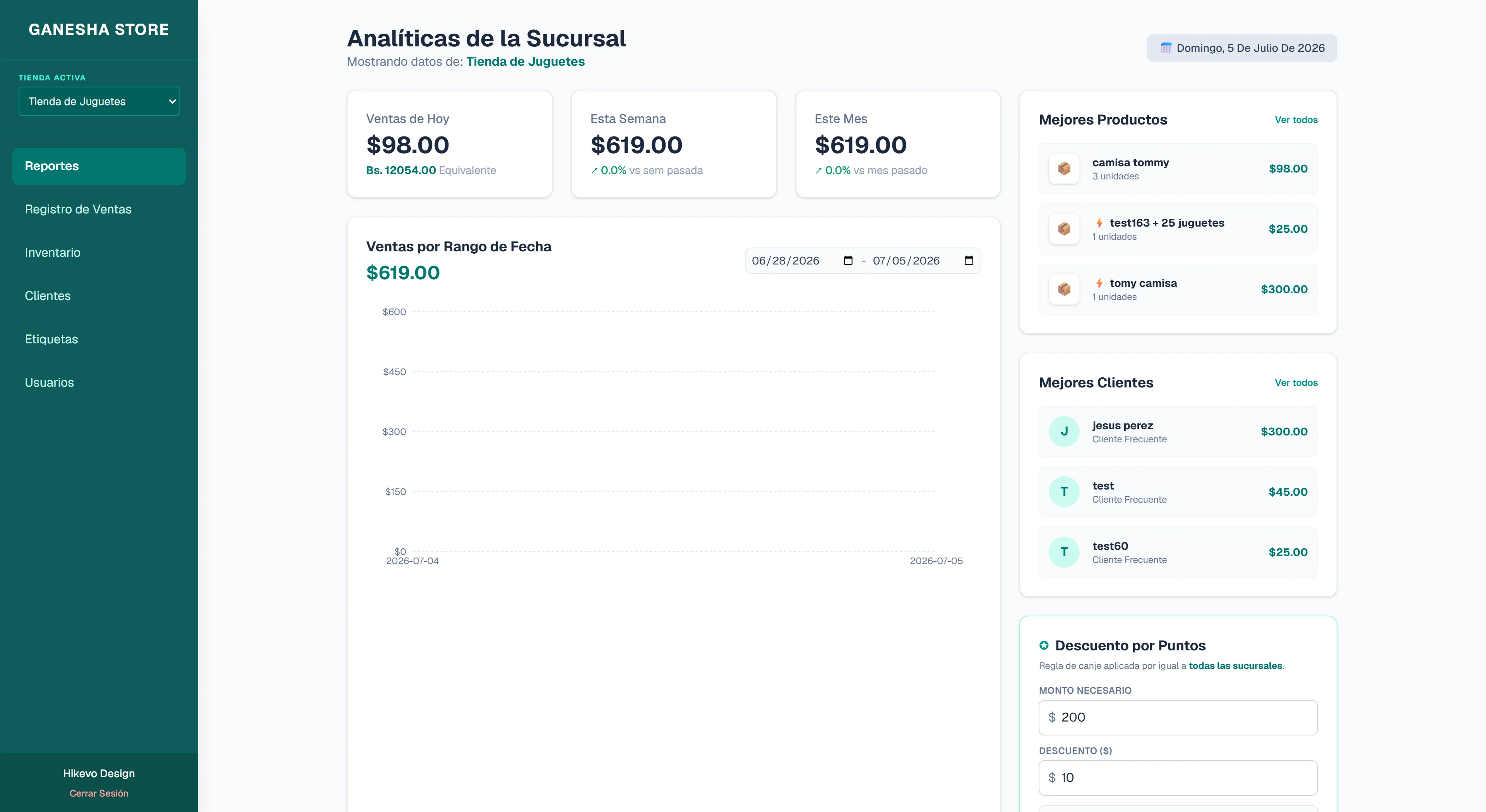 Ganesha POS — Sistema POS e Inventario Web A Medida